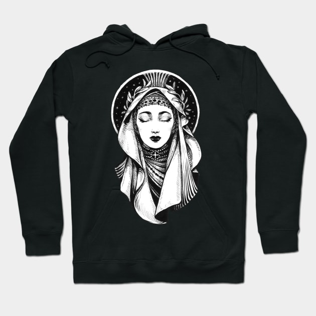 Ink Holy Maiden Hoodie by Dimary